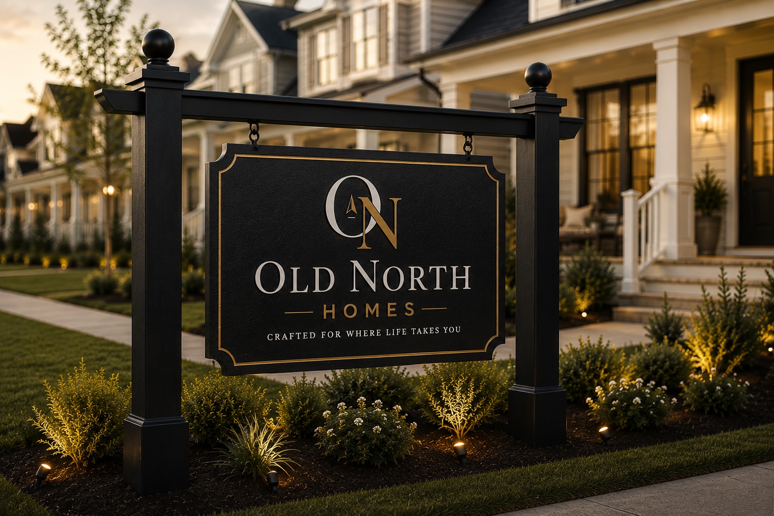 Old North Homes neighborhood sign inspiration