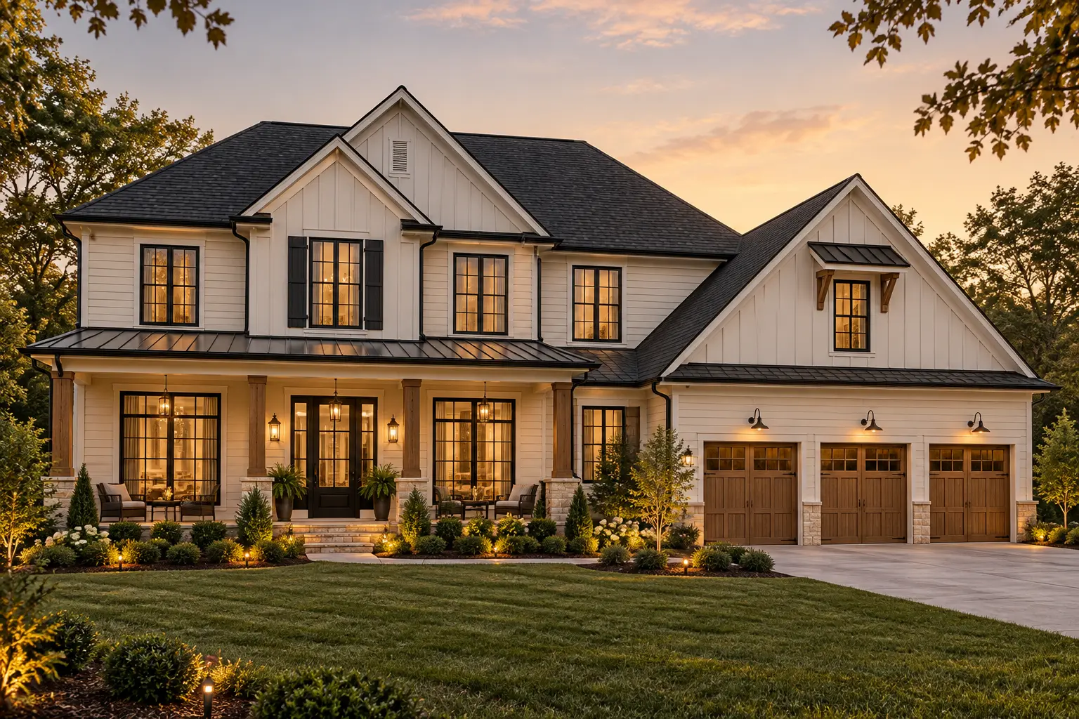Old North exterior concept for the Kenwood two-story home plan